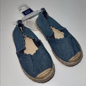 🔥GAP Denim Blue Espadrille Shoes Sz 7 New